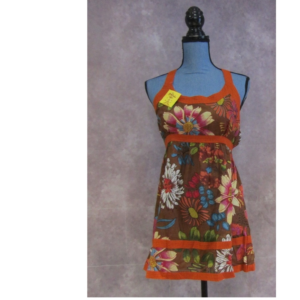 NEW Tempol Crisscross Strap Summer Tunic Top S/M